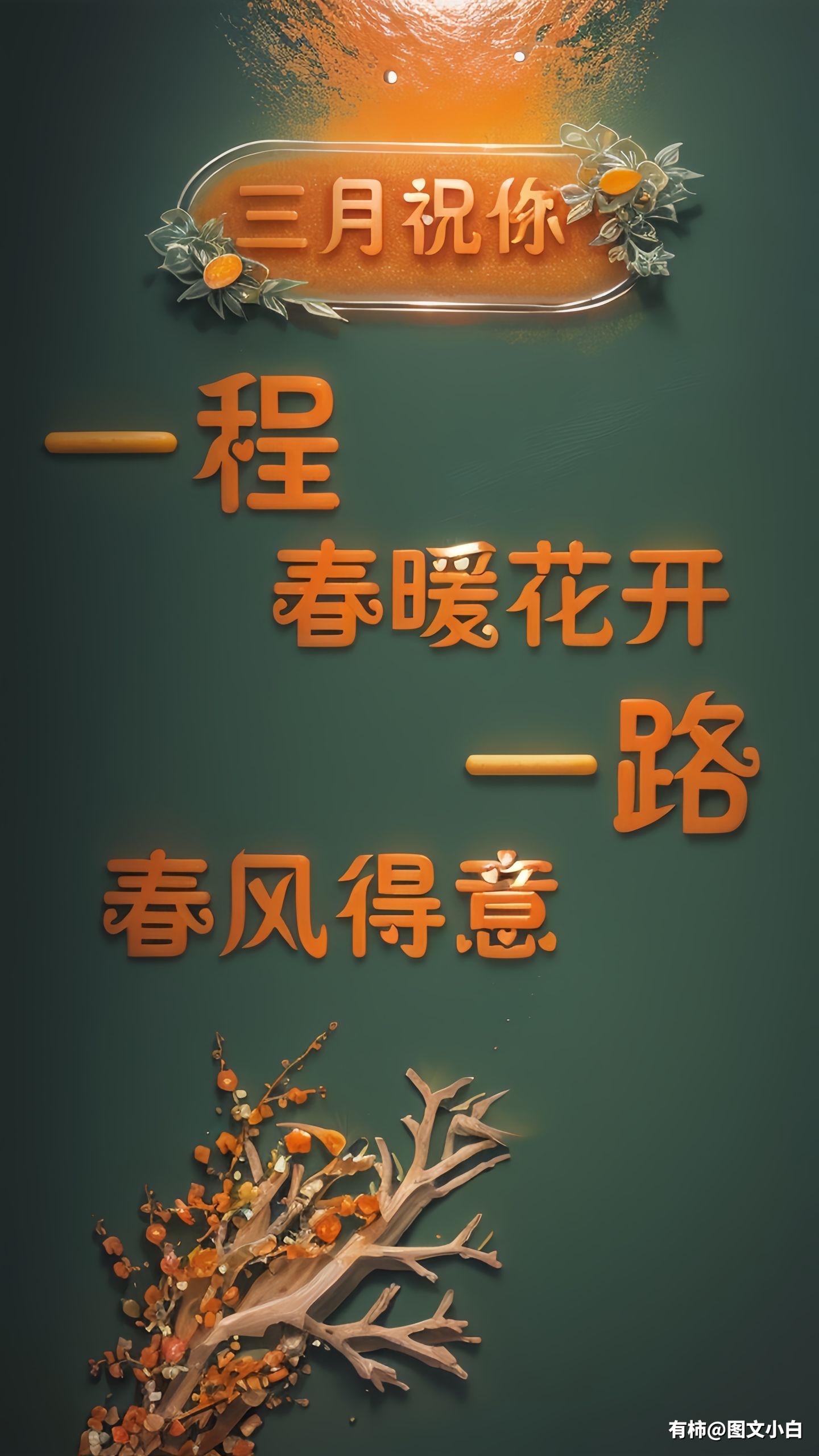 你好三月。3